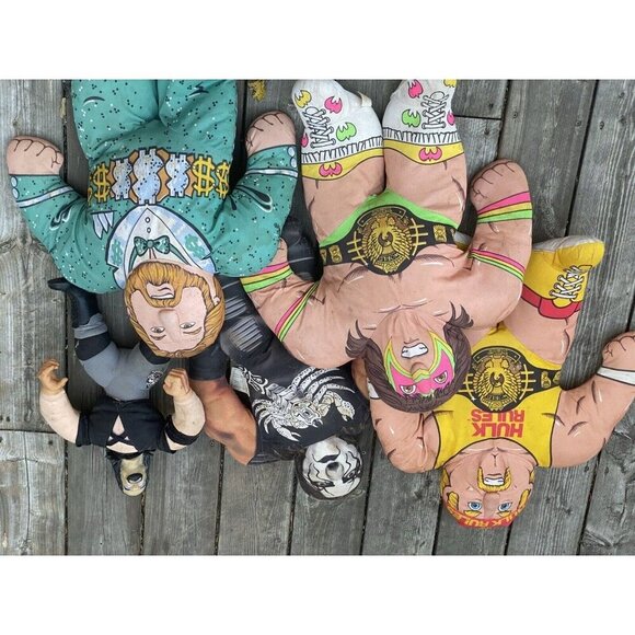 Vintage WWF WWE Wrestling Buddies Bundle - Sting, Hulk hogan Ultimate Warriors - Picture 2 of 10